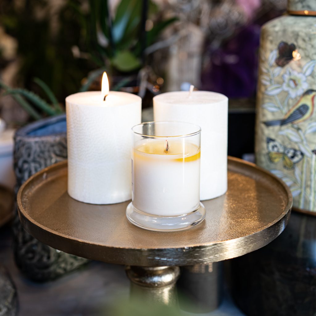 Świece z wosku sojowego